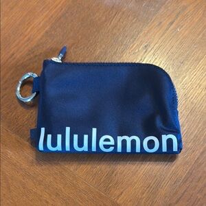 Lululemon Navy Blue clippable card case